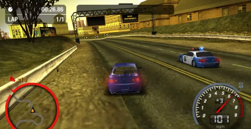 NEED FOR SPEED MOST WANTED PSP